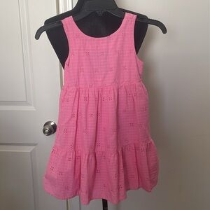 Cat & Jack Maxi Eyelet Ruffle Lined Sundress w/Cutout Back Size S (6-7)